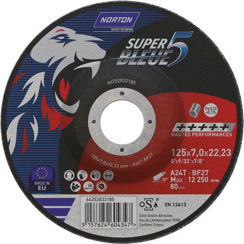 Norton Super Blue 4 fém csiszolókorong
