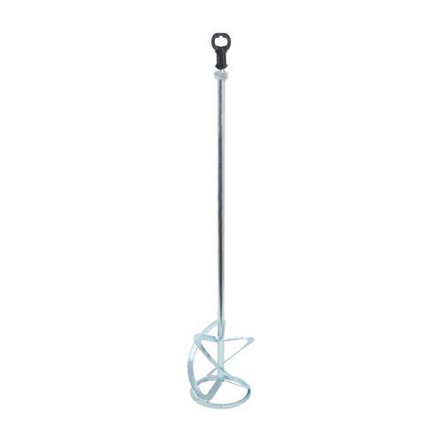 TOPTRADE horganyzott fém keverőszár, kör alakú, M14 menettel, balos, O 120 mm