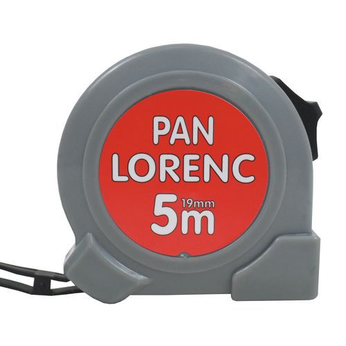TOPTRADE mérőszalag, „PAN LORENC” (LORENC ÚR), egyfékes, 19 mm x 5 m