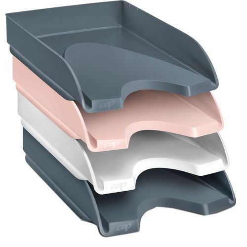 4 darabos ásványi dokumentumtálca készlet, különböző színekben - CEP