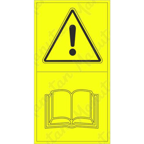 Figyelmeztető táblák - Használat előtt olvassa el a használati utasítást