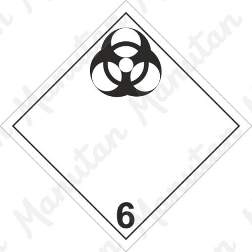 ADR figyelmeztető táblák - Fertőző anyag, biológiai veszély 6.2A sz.