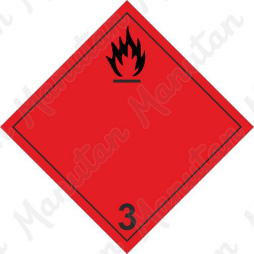 ADR figyelmeztető táblák - Tűzveszély, gyúlékony folyadékok 3A sz.