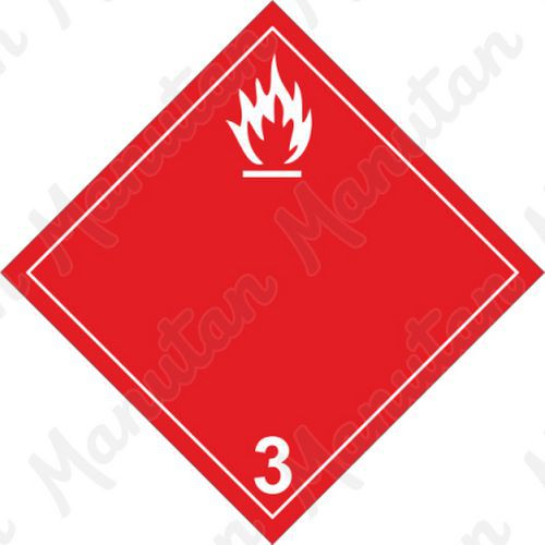ADR figyelmeztető táblák - Tűzveszély, gyúlékony folyadékok 3B sz.
