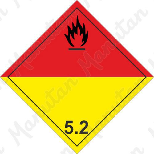 ADR figyelmeztető táblák - Szerves peroxidok 5.2 sz.
