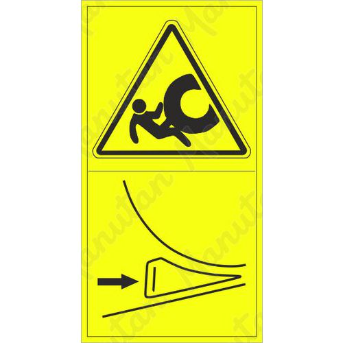 Figyelmeztető táblák - A gép mozgás elleni biztosítása