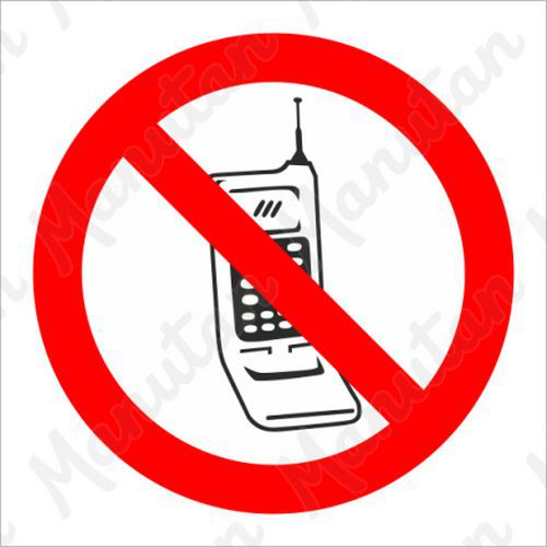 Tiltó táblák - Mobiltelefon használata tilos