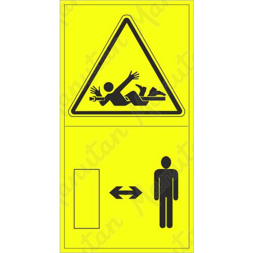Figyelmeztető táblák - A forgó hajtótengelyre csavarodás veszélye