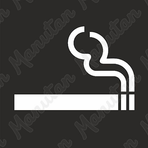 Vízszintes jelölés - cigaretta sablon
