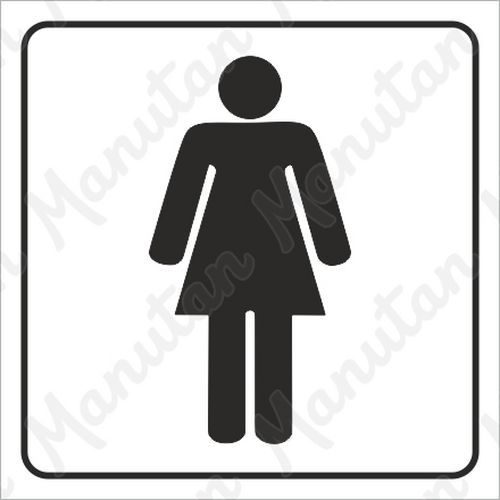 Információs tábla - Női WC