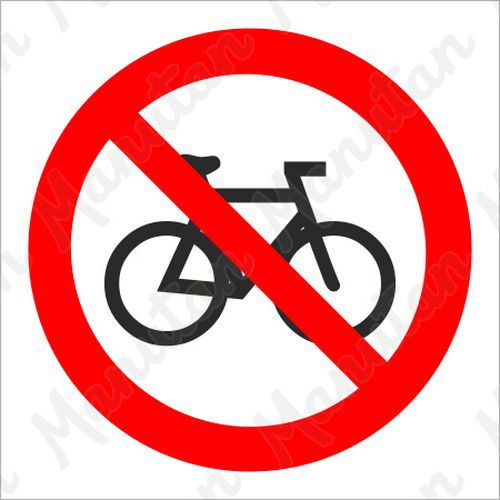 Tiltó táblák - Kerékpáron közlekedni tilos