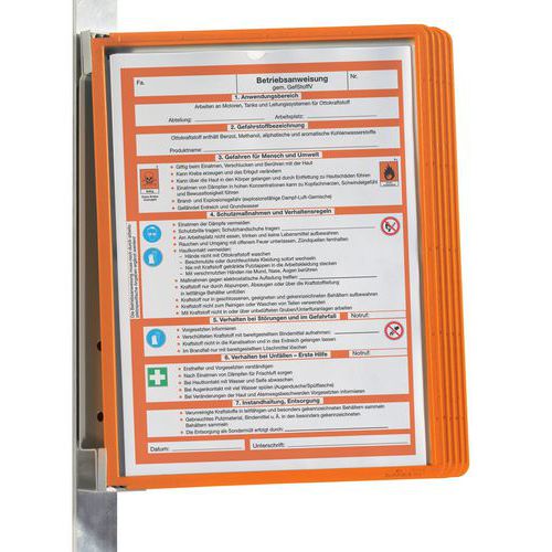 Vario® mágneses fali tartók 5 A4-es rekesszel - Tartós