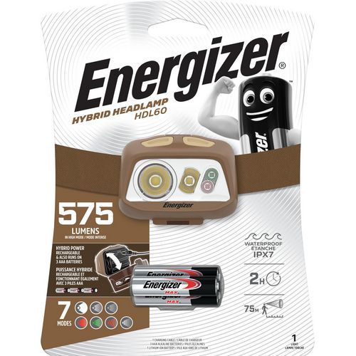 Energizer HDL60 LED újratölthető fejlámpa, 575 lm