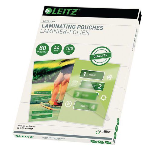 Laminálózsinór Leitz A4 125 mic, 100 db