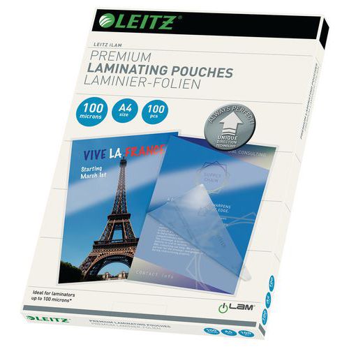 Laminálózsinór Leitz UDT A4 100 mic, 100 db