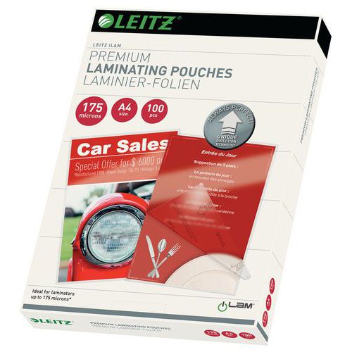 Laminálózsinór Leitz UDT A4 175 mic, 100 db