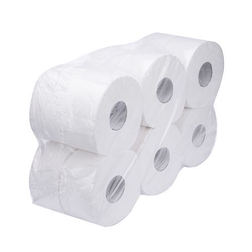 WC-papír Jumbo 2 rétegű, 19 cm, 100 m, 100 % cellulóz, 12 tekercs, 12 tekercs