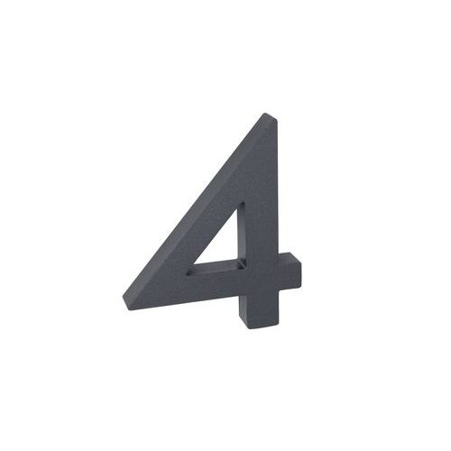 Alumínium számok 3D kivitelben strukturált felülettel, antracit