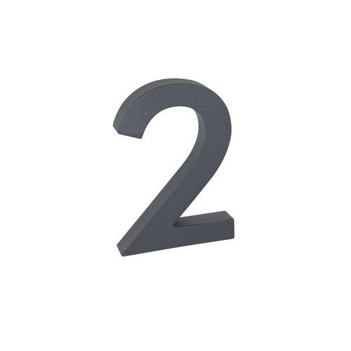 Alumínium számok 3D kivitelben strukturált felülettel, antracit