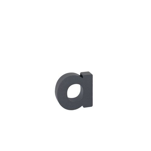 Alumínium számok 3D kivitelben strukturált felülettel, antracit