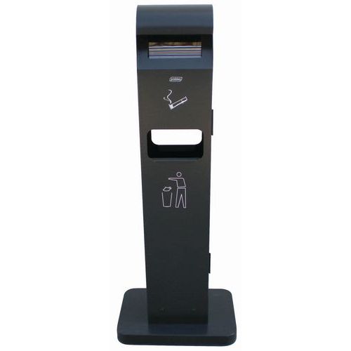 Totem kültéri szemetes hamutartóval, térfogat 8 l/2 l - Probbax