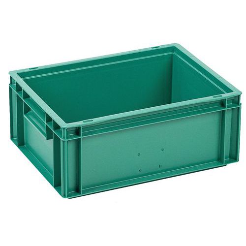 Műanyag Euro ládák Manutan Expert, zöld, 4 - 60 l