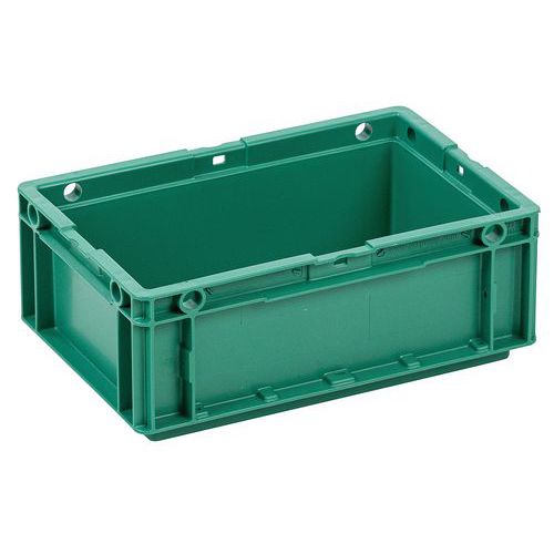 Műanyag Euro ládák Manutan Expert, zöld, 4 - 60 l