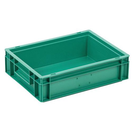 Műanyag Euro ládák Manutan Expert, zöld, 4 - 60 l