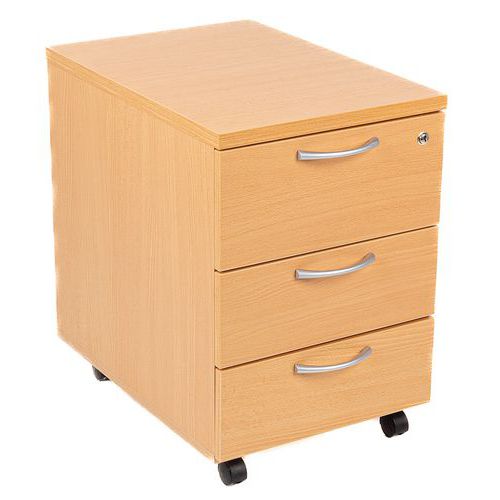 Manutan Expert mobil konténerek, 60 x 42 x 59 cm, bükk