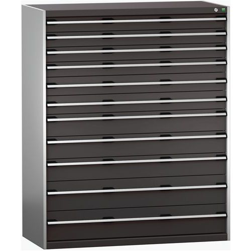 Műhelyfiókok Bott Cubio 200, 160 x 130 x 65-75 cm, 11 fiók