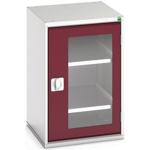 Bott Verso műhelyszekrények átlátszó ajtókkal, magassága 80 cm