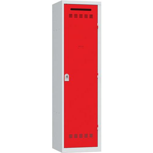 Vinco hegesztett öltözőszekrények válaszfallal, 1 rekesszel, 500 mm, hengerzárral Vinco hegesztett öltözőszekrények válaszfallal, 1 rekesszel, 500 mm, hengerzárral