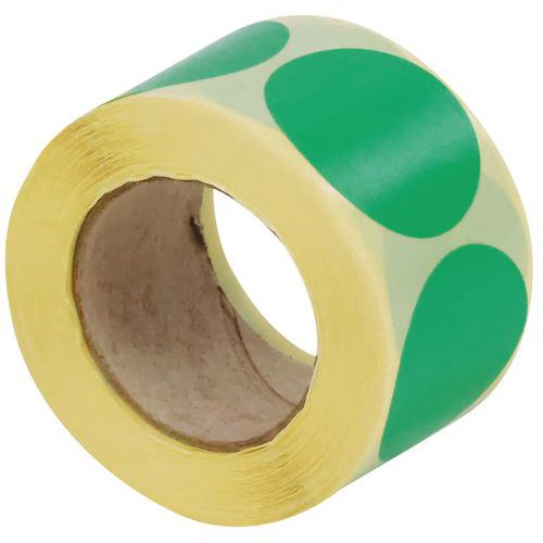 Manutan Expert öntapadó jelölő kerekek, átmérő 40 mm, tekercsenként 500 db