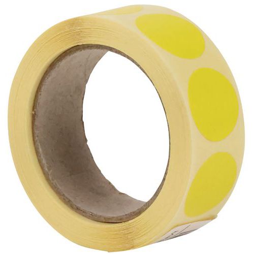 Öntapadó jelölő kerekek Manutan Expert, átmérő 20 mm, 500 db/tekercs