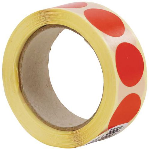 Öntapadó jelölő kerekek Manutan Expert, átmérő 20 mm, 500 db/tekercs