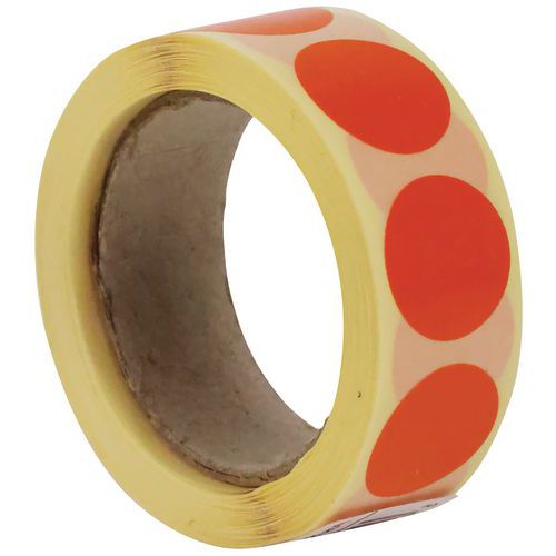 Öntapadó jelölő kerekek Manutan Expert, átmérő 20 mm, 500 db/tekercs