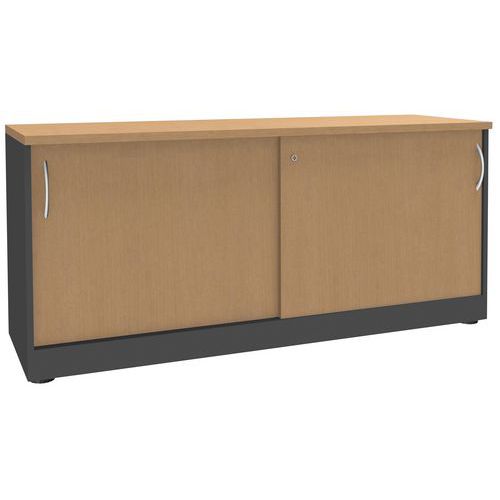 Simmob Quatuor tolóajtós fa irattartó szekrények, 2 polccal, 160 x 72,5 x 47 cm Simmob Quatuor tolóajtós fa irattartó szekrények, 2 polccal, 160 x 72,5 x 47 cm