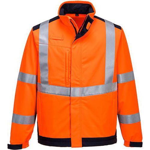 Modaflame Multi Norm Arc Softshell kabát, kék/narancssárga