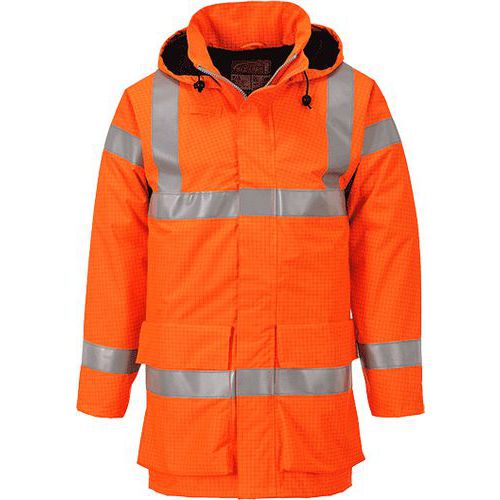 Bizflame Rain Hi-Vis Multi Lite kabát, narancssárga