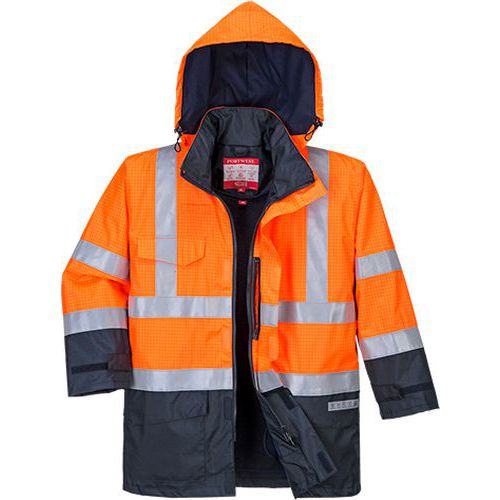 Bizflame Rain Hi-Vis Multi-Protection kabát, kék/narancssárga