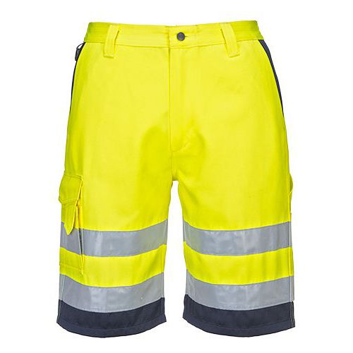 Hi-Vis rövidnadrág, kék/sárga