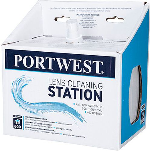 Portwest tisztítókendők szemüvegre, fehér, 600 db