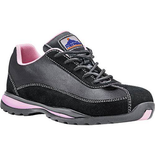 Steelite női védőcipő S1P, fekete,rózsaszín