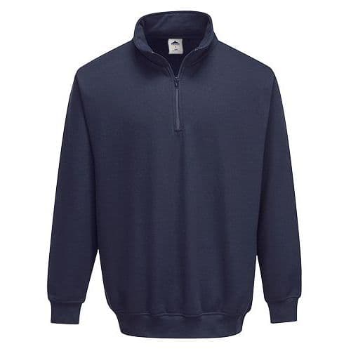 Sorrento zippzáras pulóver, kék
