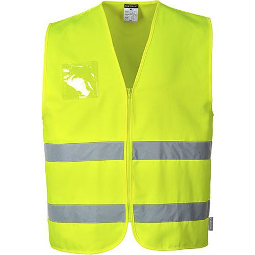 Hi-Vis kevertszálas mellény, sárga