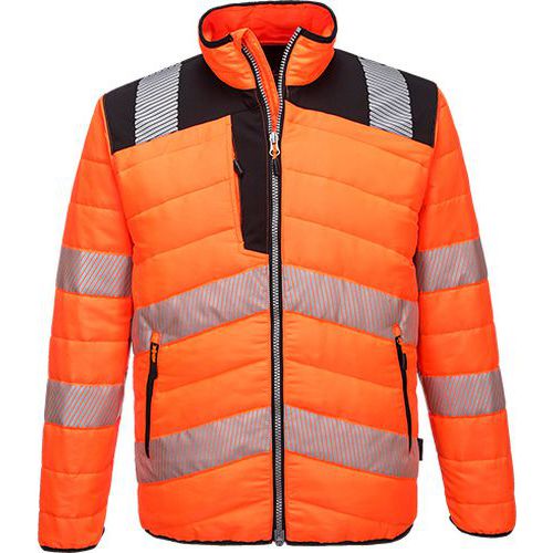 PW3 Hi-Vis Baffle kabát, fekete/narancssárga