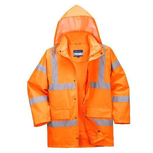 Hi-Vis lélegző kabát, narancssárga