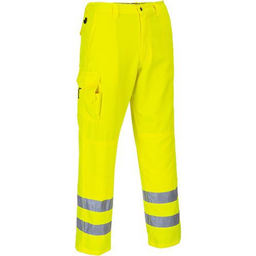 Fényvisszaverő nadrág Combat Hi-Vis, hosszított, sárga