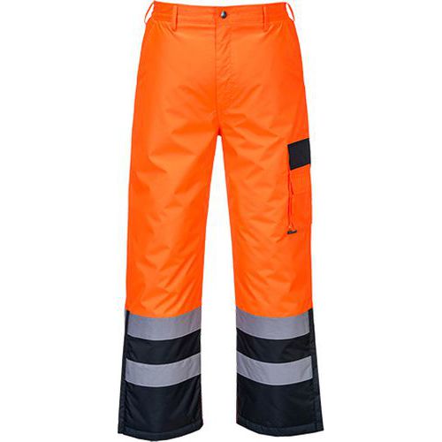 Hi-Vis Contrast nadrág bélelt, kék/narancssárga