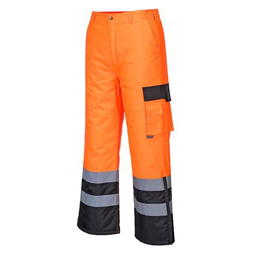 Hi-Vis Contrast nadrág bélelt, fekete/narancssárga